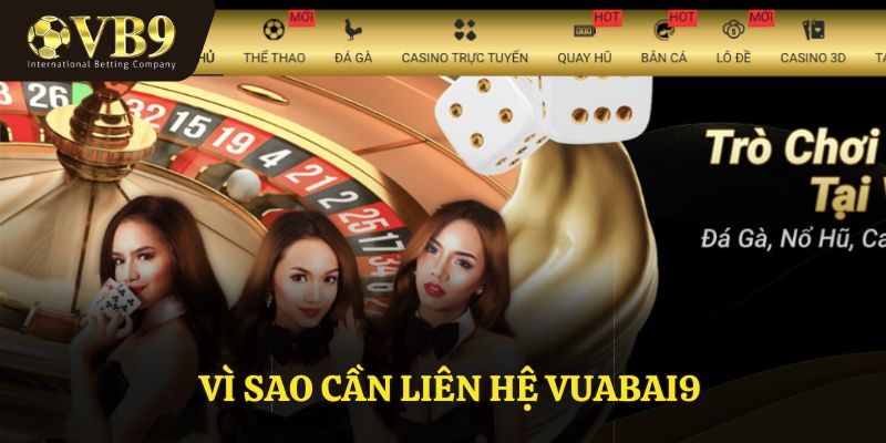 Vì sao cần liên hệ VUABAI9